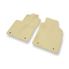 Tapis de Sol Velours adapté pour Fiat 500 (2012-....) - Premium tapis de voiture - beige