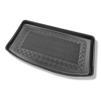 Tapis de coffre adapté pour Kia Rio IV YB Hayon (02.2017-....) - bac de coffre - protection de coffre voiture - coffre supérieur ; modèles avec plancher amovible du coffre; non pour version hybride