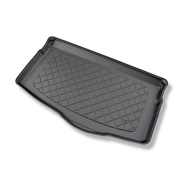 Kit tapis de coffre et tapis de voiture TPE pour: Volkswagen T-Cross Crossover (04.2019-....) - coffre inférieur;plancher amovible au plus bas niveau