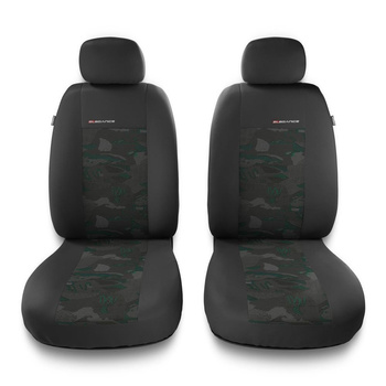 Housses de siège adaptées pour Ford Tourneo Courier I, II (2014-....) - housse siege voiture universelles - couverture siege - 2UNE-GR