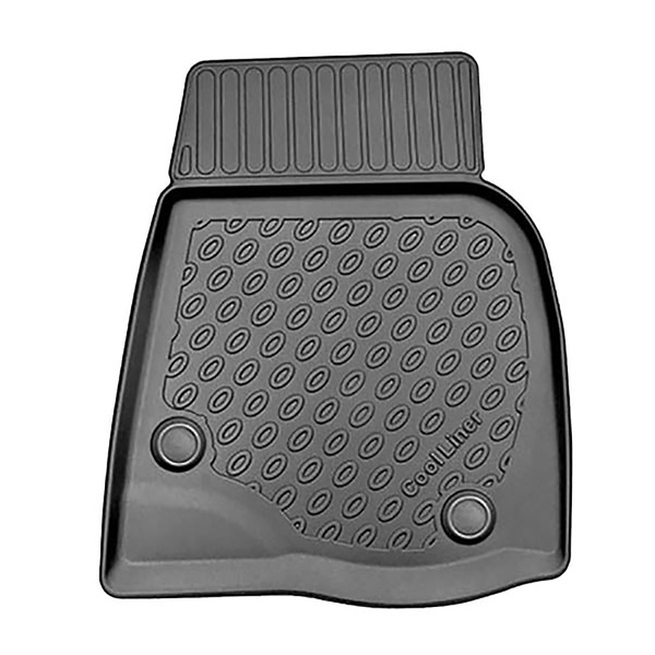 Tapis de sol en TPE adapté pour Tesla Model S Liftback (07.2012-03.2015) - à traction arrière - tapis de voiture - noir