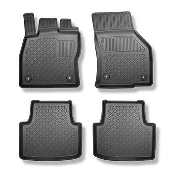 Tapis de sol en TPE adapté pour Volkswagen Passat B8 SW (12.2015-10.2022) - tapis de voiture - noir