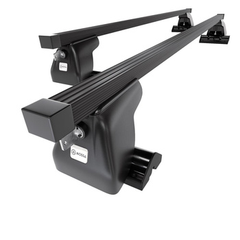 Barres de toit en acier adapté pour Dodge Grand Caravan Van (2001-2005) - Porte-Bagages de Voiture noir - profil T