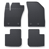 Tapis de sol en caoutchouc adapté pour Fiat Tipo Hayon, Break (2016-....) - tapis de voiture - noir - 4 pcs.