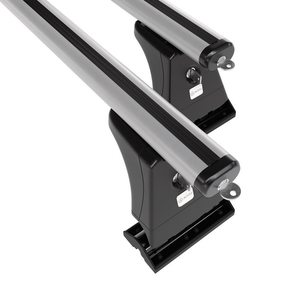 Barres de toit en aluminium adapté pour Citroen C5 Berline (2008-2017) - Porte-Bagages de Voiture argent - points de montage - (suivant le modèle de voiture ils peuvent se situer à différents endroits)