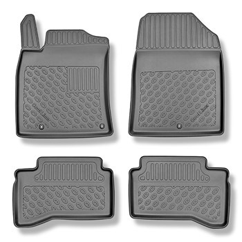 Tapis de sol en TPE adapté pour Kia Ceed III CD Plug-in Hybrid Break (01.2020-....) - tapis de voiture - noir