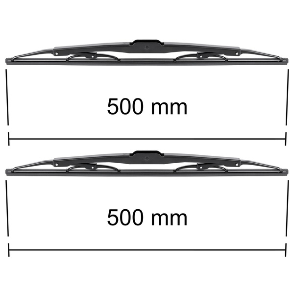 Balais d'essuie-glace de pare-brise adaptés pour LDV Convoy Van (1996-2006) - balais standard