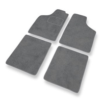 Tapis de Sol Velours adapté pour Fiat Uno II (1989-2002) - Premium tapis de voiture - gris