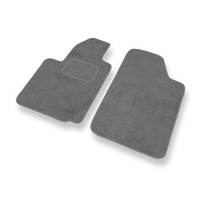 Tapis de Sol Velours adapté pour Citroen C2 (2003-2010) - Premium tapis de voiture - gris