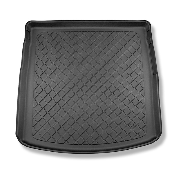 Tapis de coffre adapté pour Seat Leon IV KL Sportstourer (03.2020-....) - bac de coffre - protection de coffre voiture - coffre supérieur; plancher amovible en la position la plus haute; aussi pour hybrides