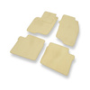 Tapis de Sol Velours adapté pour Mitsubishi Space Star I Monospace (1999-2006) - Premium tapis de voiture - beige