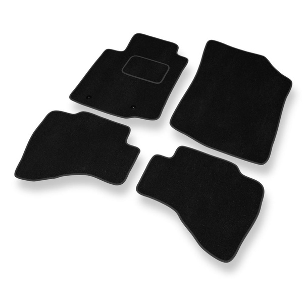 Tapis de Sol Velours adapté pour Citroen C1 II Hayon (2014-2021) - Premium tapis de voiture - noir