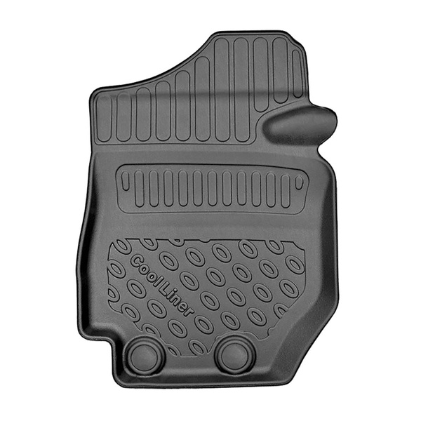 Tapis de sol en TPE adapté pour Suzuki Jimny II GJ SUV (10.2018-....) - 2 places; aussi pour la version Pro; avec boîte manuelle - tapis de voiture - noir