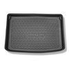 Tapis de coffre adapté pour Fiat 500L Monospace (09.2012-....) - bac de coffre - protection de coffre voiture - pour tous les niveaux du coffre (inférieur, supérieur et le plus haut)