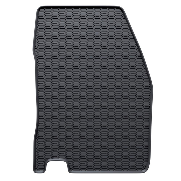 Tapis de sol en caoutchouc adapté pour Nissan Qashqai II Crossover (2014-2021) - tapis de voiture - noir - 4 pcs.