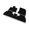 Tapis de Sol Velours adapté pour Citroen Berlingo III (2019-....) - Premium tapis de voiture - noir