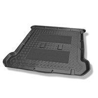 Tapis de coffre adapté pour Nissan NV200 Van (01.2010-02.2019) - bac de coffre - protection de coffre voiture - 5/7 places; 3e rangée soulevée