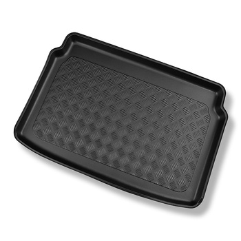 Tapis de coffre adapté pour Ford EcoSport III SUV (02.2018-2022) - bac de coffre - protection de coffre voiture - coffre supérieur; seuil de chargement plat; plancher amovible en la position centrale