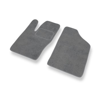 Tapis de Sol Velours adapté pour Fiat Seicento (1998-2010) - Premium tapis de voiture - gris