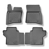 Tapis de sol en TPE adapté pour Land Rover Defender 90 (L663) SUV (01.2020-....) - tapis de voiture - noir