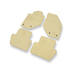 Tapis de Sol Velours adapté pour Volvo V70 I (1997-2000) - Premium tapis de voiture - beige