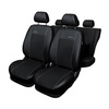 Housses de siège sur mesure adaptées pour Audi A3 8L Hayon (1996-2003) - housse siege voiture - couverture siege - noir