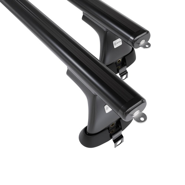 Barres de toit en aluminium adapté pour Mercedes-Benz Classe S W220 Berline (1999-2005) - Porte-Bagages de Voiture noir - toit normal