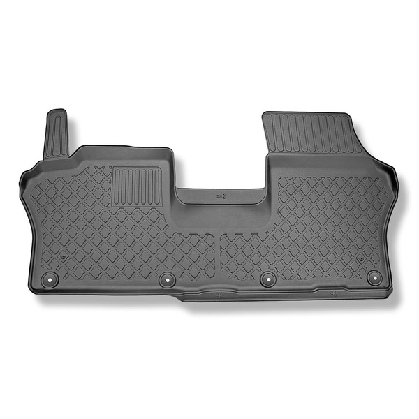 Kit tapis de coffre et tapis de voiture TPE pour: Volkswagen ID. Buzz Van (05.2022-....) - 2/3 sièges