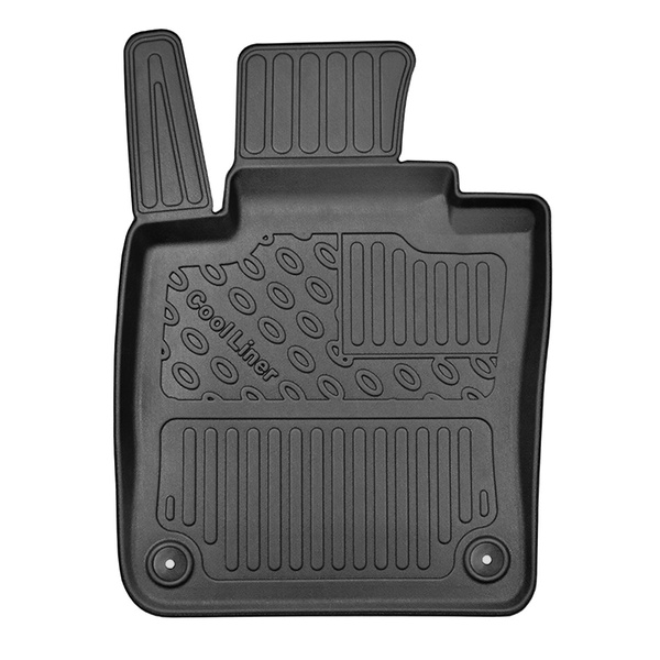 Tapis de sol en TPE adapté pour Volvo S60 III Berline (10.2018-....) - tapis de voiture - noir