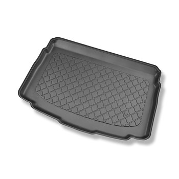 Tapis de coffre adapté pour Volkswagen T-Roc SUV (12.2017-....) - bac de coffre - protection de coffre voiture - coffre inférieur; plancher amovible en la position la plus basse