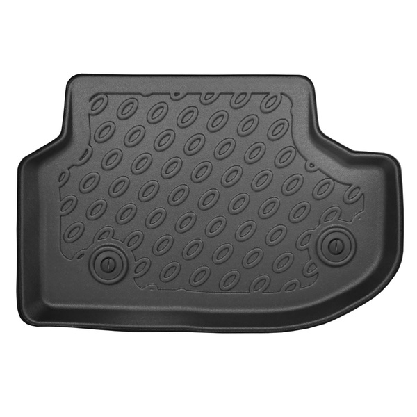 Tapis de sol en TPE adapté pour BMW 5 F11 Touring (12.2015-10.2022) - X-drive; distance entre les rails du siège avant (partie arrière) 365 mm - tapis de voiture - noir