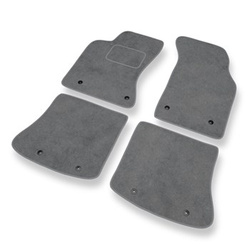 Tapis de Sol Velours adapté pour Audi A4 I B5 Avant, Berline (1994-2001) - Premium tapis de voiture - gris