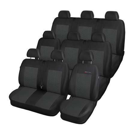 Housses de siège sur mesure adaptées pour Toyota ProAce II Van (2016-....) 9 places - housse siege voiture - couverture siege - E1