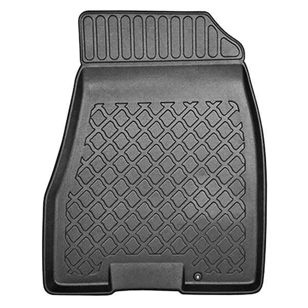 Tapis de sol en TPE adapté pour Nissan X-Trail II SUV (12.2015-10.2022) - tapis de voiture - noir