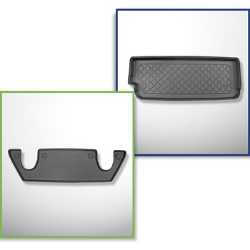 Kit tapis de coffre et tapis de voiture TPE pour: Tesla Model X SUV (10.2016-12.