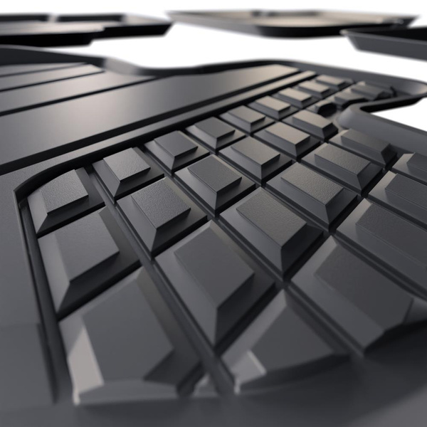 Tapis de sol en TPE adapté pour Volkswagen Tiguan III SUV (2024-....) - tapis de voiture - noir