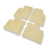 Tapis de Sol Velours adapté pour Hyundai XG Berline (1999-2005) - Premium tapis de voiture - beige