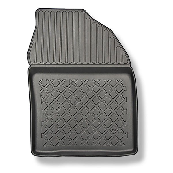 Tapis de sol en TPE adapté pour Toyota C-HR I, II SUV (01.2017-....) - non pour version Plug-in hybride - tapis de voiture - noir