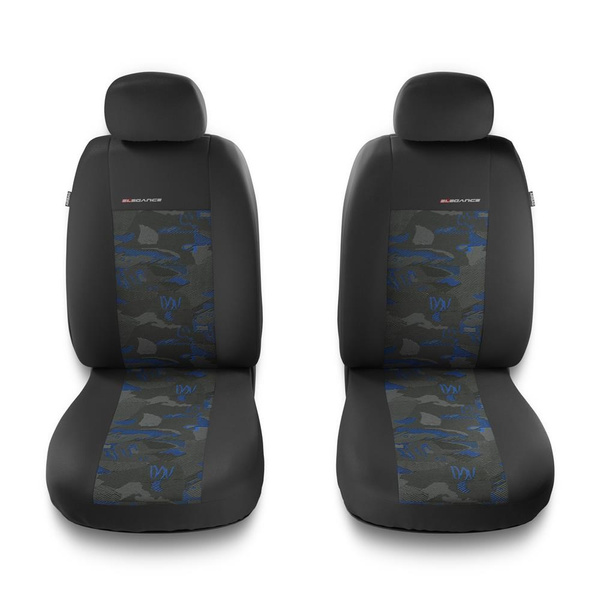 Housses de siège avant adaptées pour Hyundai i40 (2011-2019) - housse siege voiture universelles - couverture siege conducteur - 2UNE-BL