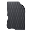 Tapis de sol en caoutchouc adapté pour Peugeot 208 Hayon (2012-2018) - tapis de voiture - noir - 4 pcs.