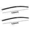Balais d'essuie-glace de pare-brise adaptés pour Kia Sportage I SUV (05.1993-08.2004) - balais plat