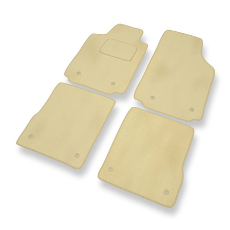 Tapis de Sol Velours adapté pour Audi A2 I 8Z (1999-2005) - Premium tapis de voiture - beige