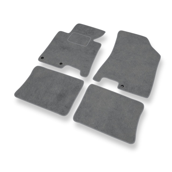 Tapis de Sol Velours adapté pour Hyundai i40 Berline, Tourer (2011-2019) - Premium tapis de voiture - gris