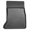 Tapis de sol en TPE adapté pour BMW 5 F10 Berline (2013-01.2017) - sans X-drive; distance entre les rails du siège avant (partie arrière) 365 mm - tapis de voiture - noir