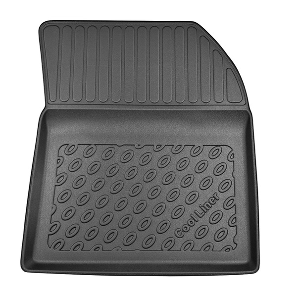 Tapis de sol en TPE adapté pour Peugeot 3008 II SUV (11.2016-....) - sans Hi-Fi-System FOCAL - tapis de voiture - noir