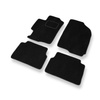 Tapis de Sol Velours adapté pour Mazda 6 I (2002-2008) - Premium tapis de voiture - noir