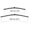 Balais d'essuie-glace de pare-brise adaptés pour Alfa Romeo Brera Coupé (01.2006-12.2010) - balais plat
