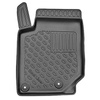 Tapis de sol en TPE adapté pour Opel Corsa VI F Hayon (06.2019-....) - pas pour la version électrique et hybride - tapis de voiture - noir