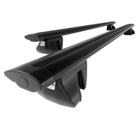 Barres de toit en aluminium adapté pour Dacia Lodgy Van (2012-2022) - Porte-Bagages de Voiture noir - rails intégrés