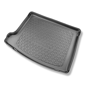 Tapis de coffre adapté pour Jeep Compass II MP 4xe Plug-in Hybrid SUV (07.2020-....) - bac de coffre - protection de coffre voiture - coffre supérieur; plancher amovible en la position la plus haute